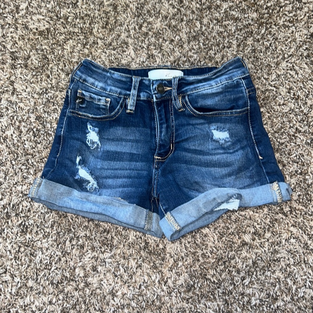 KanCan Jean shorts, size 25 and dark wash